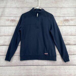 Vineyard‎ Vines Shep Quarter Zip Pullover Sweatshirt Women's Size M Navy Blue